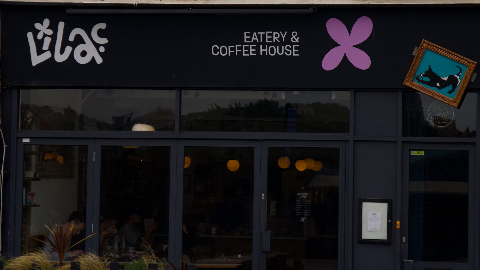 Lilac eatery and coffee house shopfront